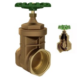 Registro Bruto de Gaveta Deca Dn100 4 Polegadas Volante Verde Obra Construçao Hidraulica - 5