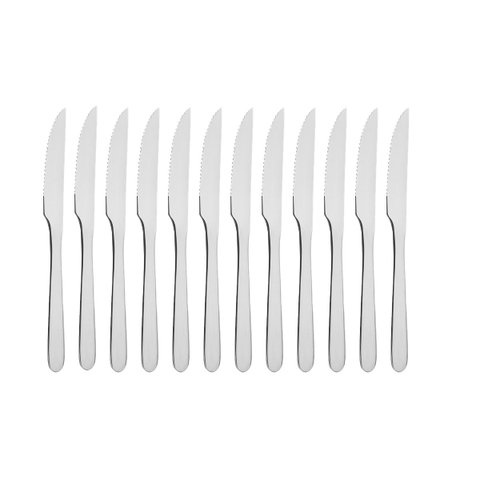 Conjunto 12 Facas Churrasco Havaí Talheres Tramontina em Aço Inox