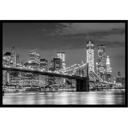 Quadro Decorativo Paisagem New York com Moldura Caixa, Ideal para Ambiente de Sala e Quarto - 2
