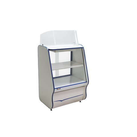 Móvel Caixa Expositor Comercial Azul 75cm