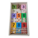 Ver imagem 2 de Jogo Numerais e Quantidades Educativos Pedagógicos Brinquedos Madeira Alfabetização Divertidos Criat