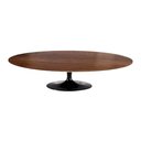 Ver imagem 1 de Mesa Saarinen Oval Centro Imbuia 120x80cm - Base Preta mgsaarinen
