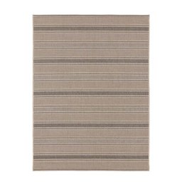 Tapete Sisal Eco-Nature Riscas 77 Bege-Chumbo 0,50X0,80M - J Serrano - 1