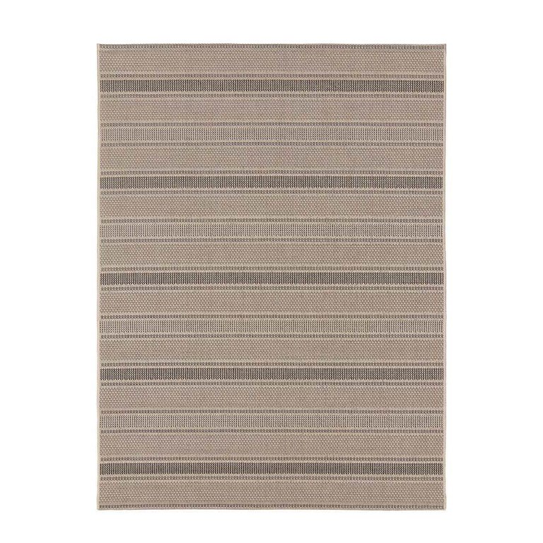 Tapete Sisal Eco-Nature Riscas 77 Bege-Chumbo 0,50X0,80M - J Serrano Tapete Sisal Eco-Nature Riscas 77 Bege-Chumbo 0,50X0,80M - J Serrano