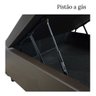 Cama Viuva Box Baú 128x188 - Corino - Marrom - 5