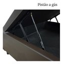Ver imagem 5 de Cama Viuva Box Baú 128x188 - Corino - Marrom