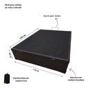 Ver imagem 2 de Cama Viuva Box Baú 128x188 - Corino - Marrom