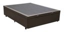 Ver imagem 1 de Cama Viuva Box Baú 128x188 - Corino - Marrom