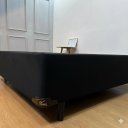 Ver imagem 4 de Base Cama Box Casal Diversas Cores (138x188x40) - Suede Preto