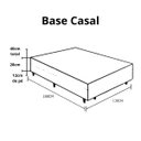 Ver imagem 6 de Base Cama Box Casal Diversas Cores (138x188x40) - Suede Preto