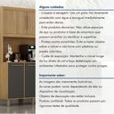 Ver imagem 2 de Armário de Cozinha 7 Portas 2 Gavetas Quartzo Valdemóveis Cinamomo/grafite