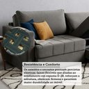 Ver mais imagens de Sofá-Cama Retrátil e Reclinável com Baú 3 Lugares 220cm Corozal Yescasa