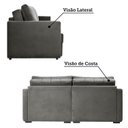 Ver imagem 6 de Sofá-Cama Retrátil e Reclinável com Baú 3 Lugares 220cm Corozal Yescasa