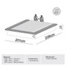 Cama Japonesa King Size Baixa sem Cabeceira Mdf Tw29 Dalla Costa - Freijó - 3