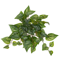 Planta Artificial Pendurar Gerânio Real Toque C/uv X58 Verde Creme 30cm - 1