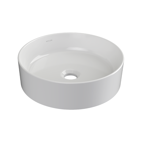 Cuba para Banheiro Kohler Edge de Sobrepor Redonda 35x35cm Branca