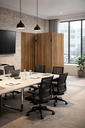 Ver imagem 1 de Biombo Alto Economico Castanho Tannat - Folha 1800x500mm