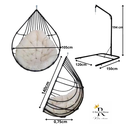 Ver imagem 5 de Balanço Ninho Modelo Gota com Suporte de Chao Direto da Fabrica