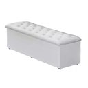 Ver imagem 1 de Baú Recamier Casal Corino Branco 47x138x51