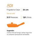 Ver imagem 3 de Frigideira Clear 24 Cm 1,8 L Preto Ceraflame