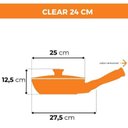 Ver imagem 2 de Frigideira Clear 24 Cm 1,8 L Preto Ceraflame