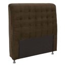 Ver imagem 1 de Cabeceira para Cama Box Solteiro 90 Cm Ana Marrom Suede - Estopar
