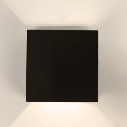 Arandela Quadrada Led 4w 2 Fachos Quente 3-3,5k Preto Bivolt - 1