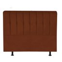 Ver imagem 2 de Cabeceira Estofada Kiara 195cm King Size Box Quarto Suede Terracota Telha - Ahazzo Móveis