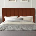 Ver imagem 1 de Cabeceira Estofada Kiara 195cm King Size Box Quarto Suede Terracota Telha - Ahazzo Móveis