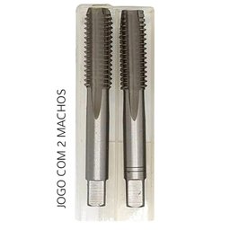 Jogo de Macho Manual Aço Rápido - Unf 1-8 X 44 - 2 Pçs - 1