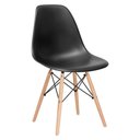 Ver mais imagens de Conjunto de Mesa Redonda Eames 70cm Preto + 2 Cadeiras Eiffel Dsw Preto