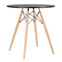 Ver imagem 2 de Conjunto de Mesa Redonda Eames 70cm Preto + 2 Cadeiras Eiffel Dsw Preto