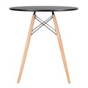 Ver imagem 6 de Conjunto de Mesa Redonda Eames 70cm Preto + 2 Cadeiras Eiffel Dsw Preto
