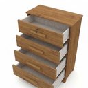 Ver imagem 4 de Cômoda para Quarto com 5 Gavetas e Pés Mastery Marrom/Cinamomo
