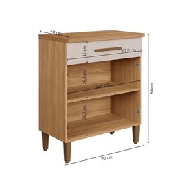Balcão Omega Master Mdf Arte Móveis - 6