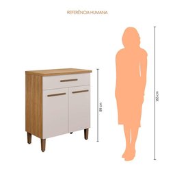 Balcão Omega Master Mdf Arte Móveis - 4