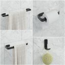 Ver imagem 1 de Kit de Acessórios para Banheiro 4 Peças Stander:preto