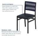 Ver imagem 3 de Kit 2 Cadeiras para Sala de Jantar Barcelona