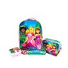 Kit Mochila Escolar com Acessórios Infantil Princesas Rosa - 8