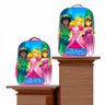 Kit Mochila Escolar com Acessórios Infantil Princesas Rosa - 2