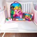 Ver imagem 3 de Kit Mochila Escolar com Acessórios Infantil Princesas Rosa