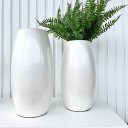 Ver imagem 3 de Decoração sala dupla vaso centro de mesa grande branco decor