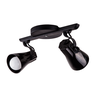 Luminária de Teto Spot Trilho Direcionável Octa 2 Lâmpadas Praia Litoral E27 Bivolt:preto/110v/220v - 1