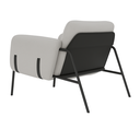 Ver imagem 5 de Poltrona Cadeira Decorativa Versátil Serrana-zahav Estofados:bouclé Cinza Courino Preto