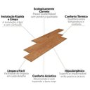 Ver imagem 4 de Kit Piso Vinílico Colado Régua Sofisticato 2mm 11m²