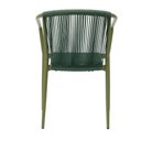 Ver imagem 4 de Cadeira Empilhável Oliveta Rivatti 57 Cm (largura) Estrutura em Alumínio e Corda Náutica Verde