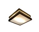 Ver imagem 4 de Plafon Moderno Modular 35cm Dourado Para Sala Mesa Cozinha Quarto Escritório ANCORA Sobrepor Quadrad