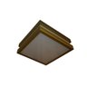 Plafon Moderno Modular 35cm Dourado Para Sala Mesa Cozinha Quarto Escritório ANCORA Sobrepor Quadrad - 1