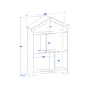 Ver imagem 5 de Cama Castelo Menina Princesa com Colchão e Organizador de Brinquedos Casinha