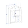 Cama Castelo Menina Princesa com Colchão e Organizador de Brinquedos Casinha - 5